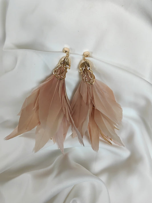 Eanagh - Statement Feather Earrings