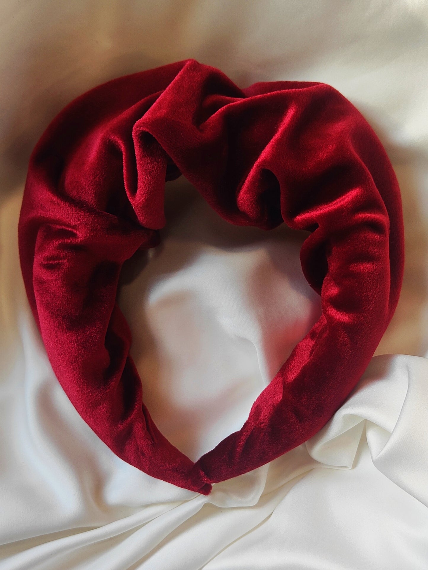 Statement Ruffle Headband - Winter Berry