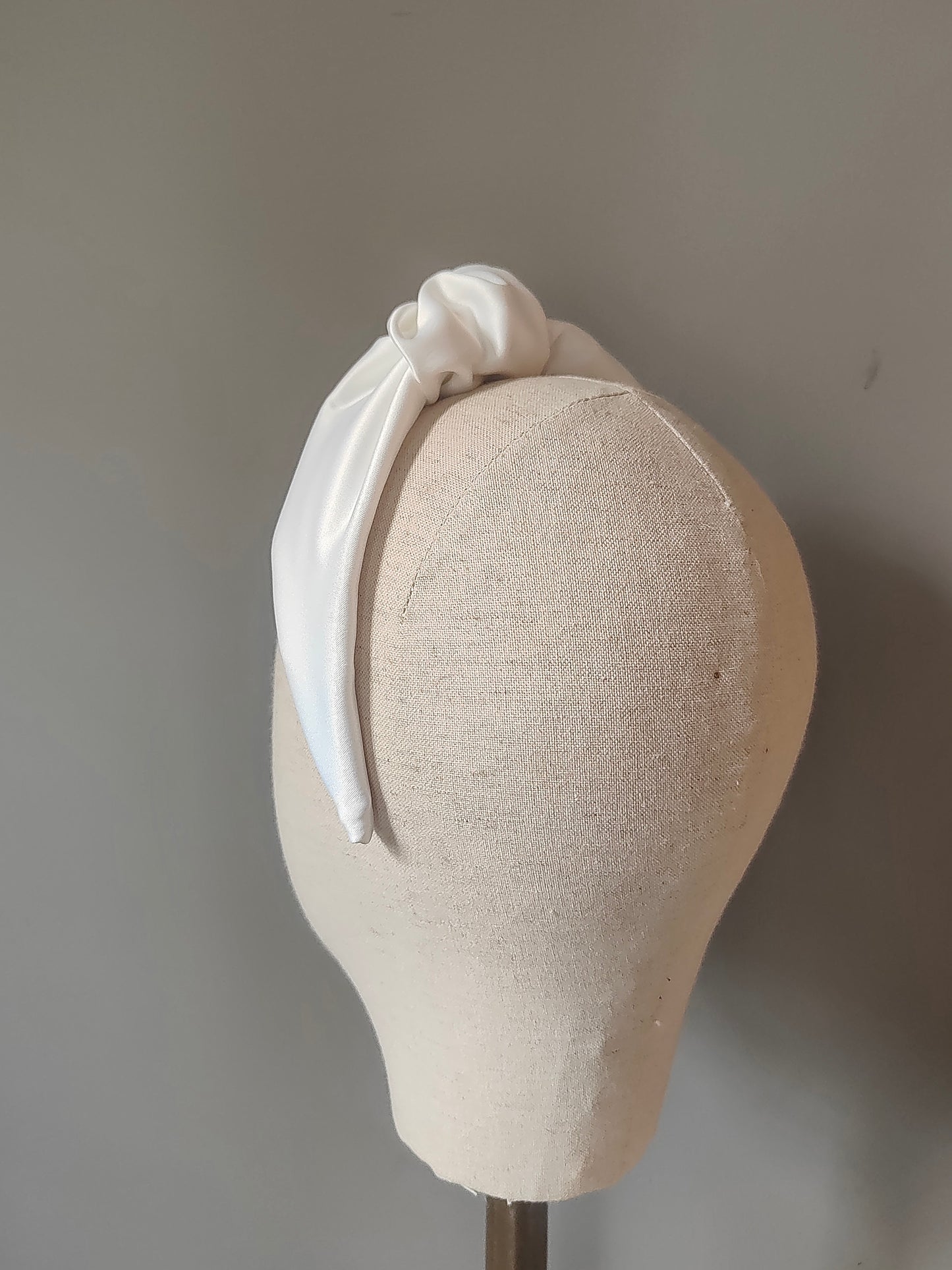 SALE - Satin Knot Top - Bright Ivory