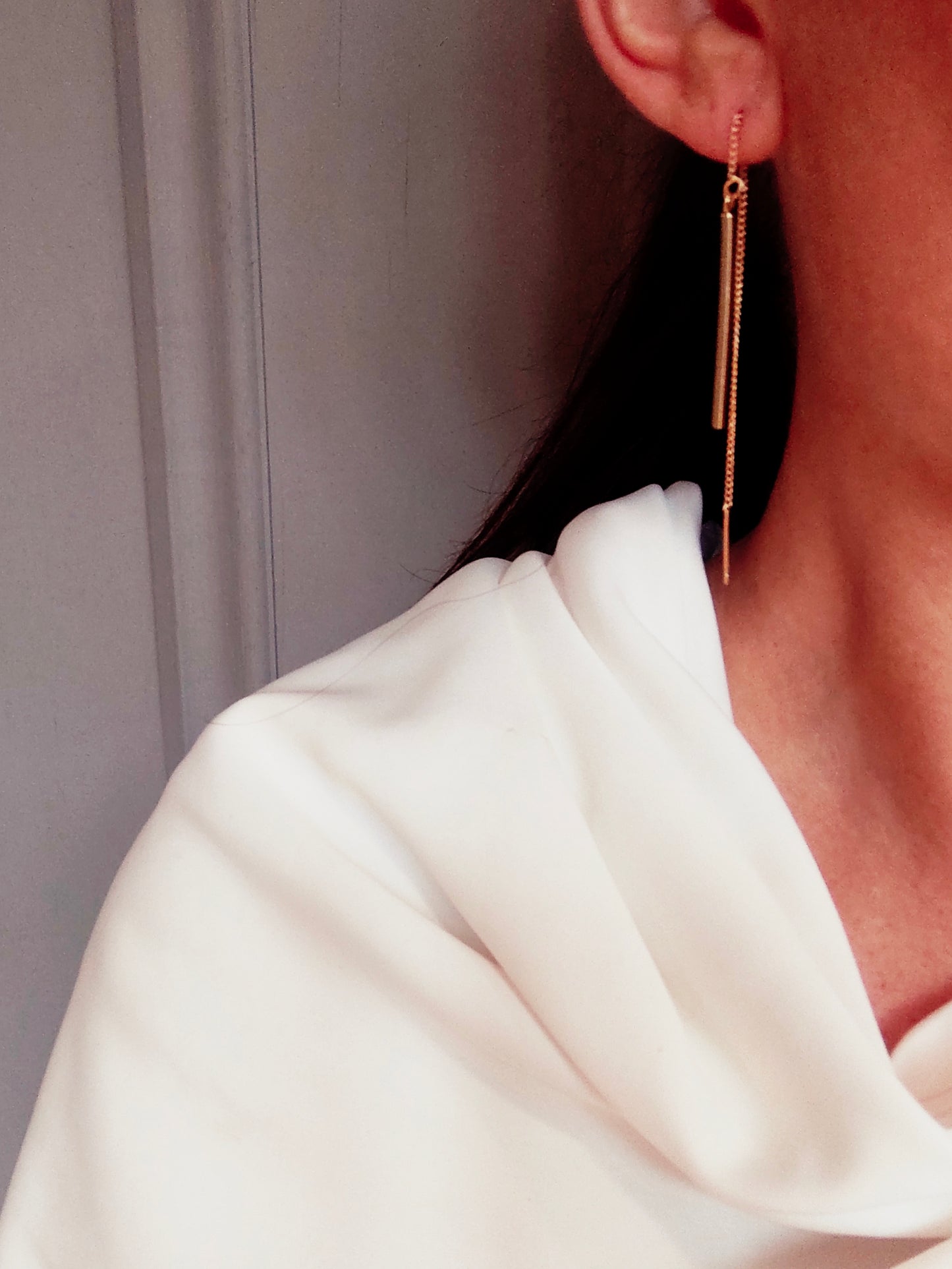 FREYA - Earring Bridal Drop Pearl Fionnuisce