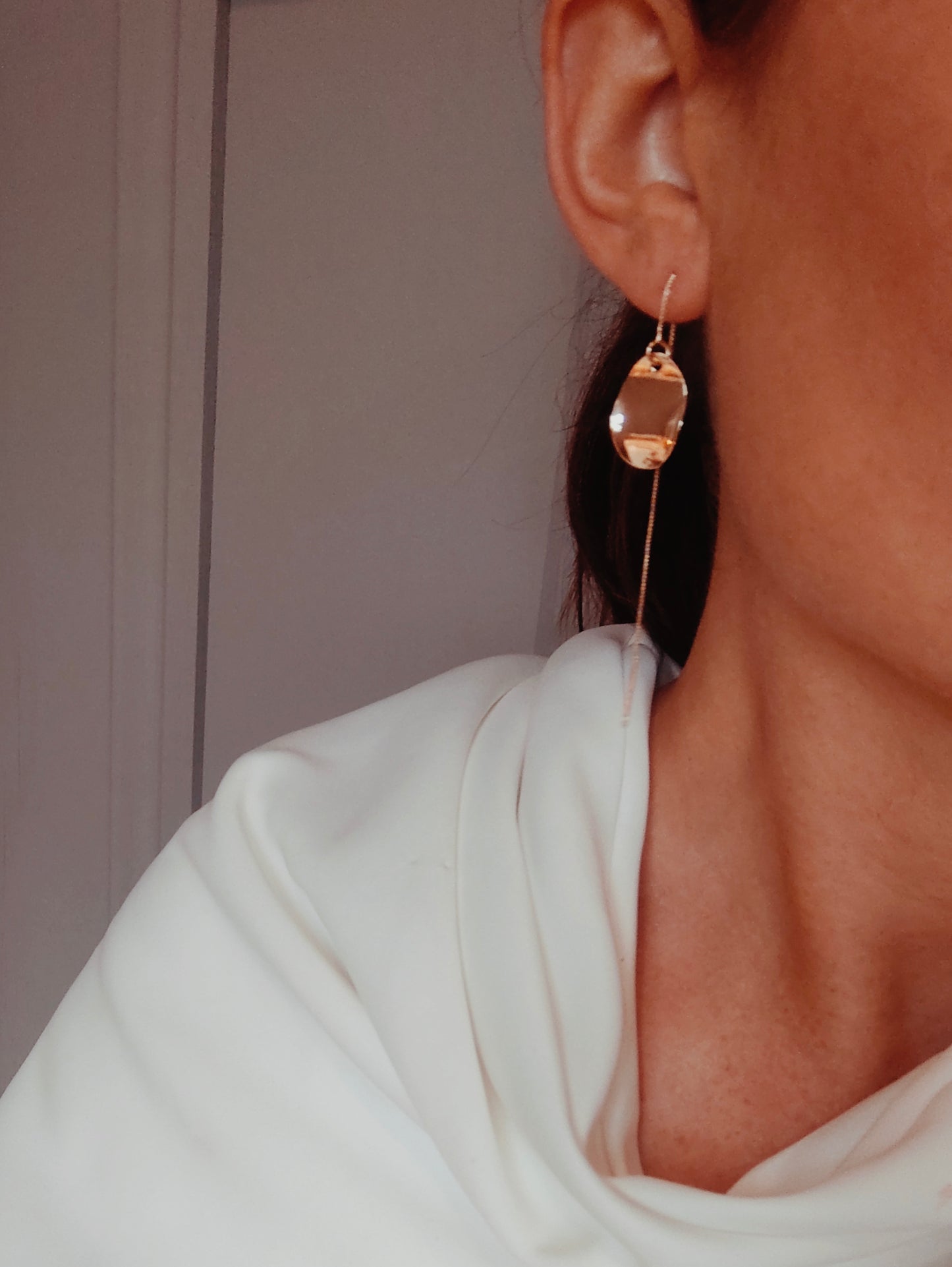 FREYA - Earring Bridal Drop Pearl Fionnuisce