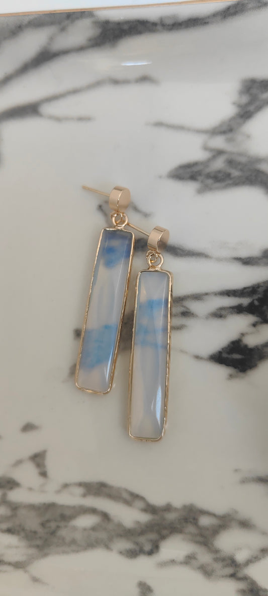 Opal Bar Earrings