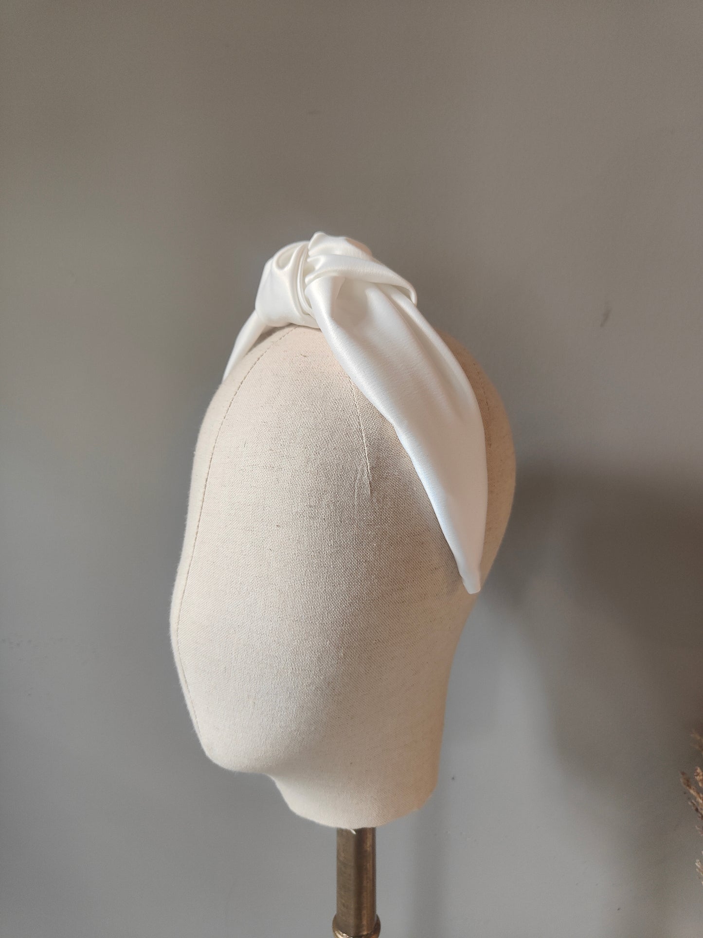 SALE - Satin Knot Top - Bright Ivory