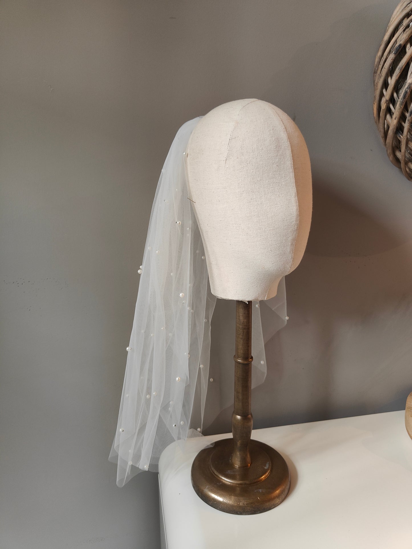 SALE - Mini Pearl Veil