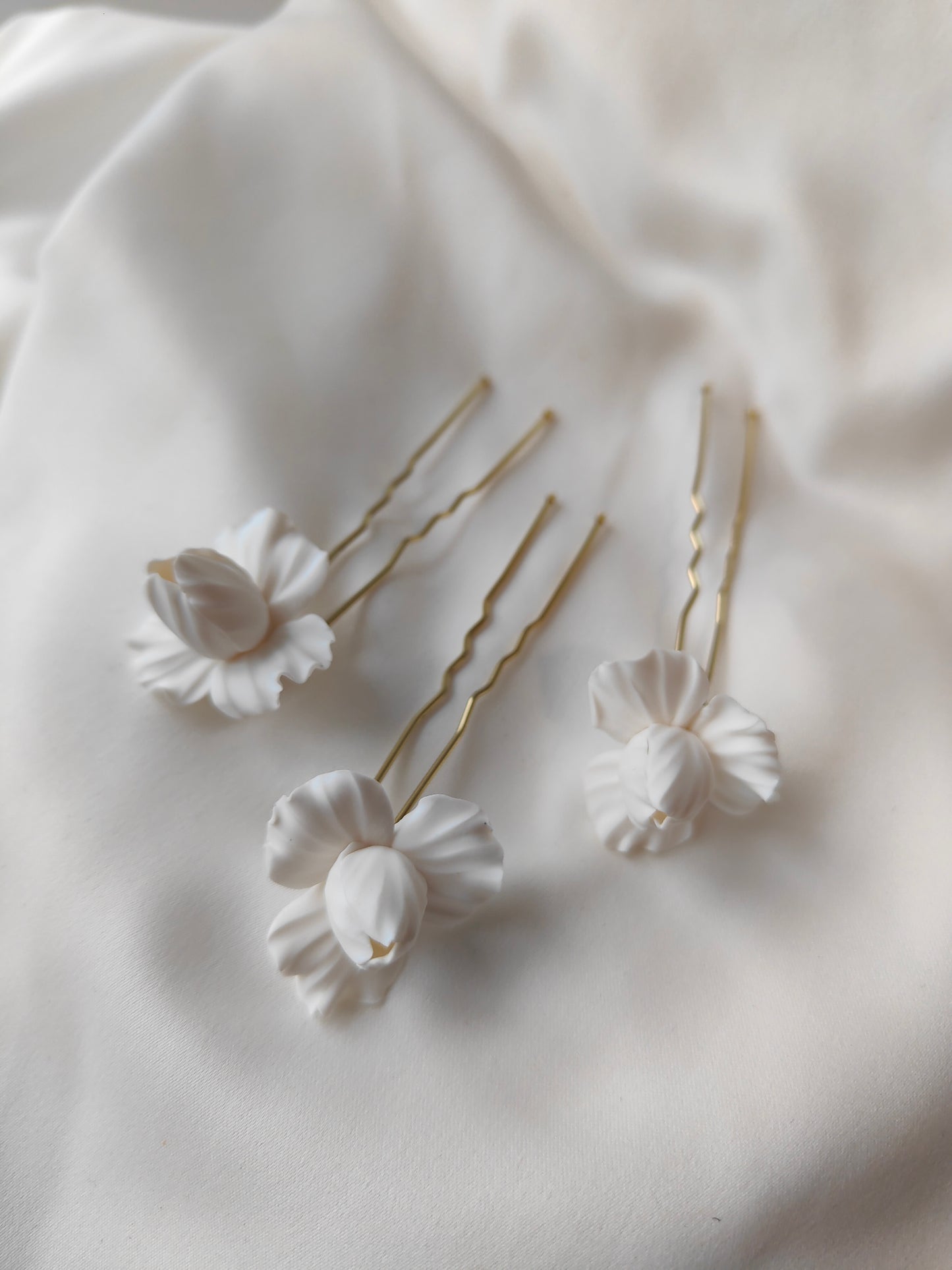 Pionnaí BLANCHE - Cúlpháirtí Gruaige Bridal Floral