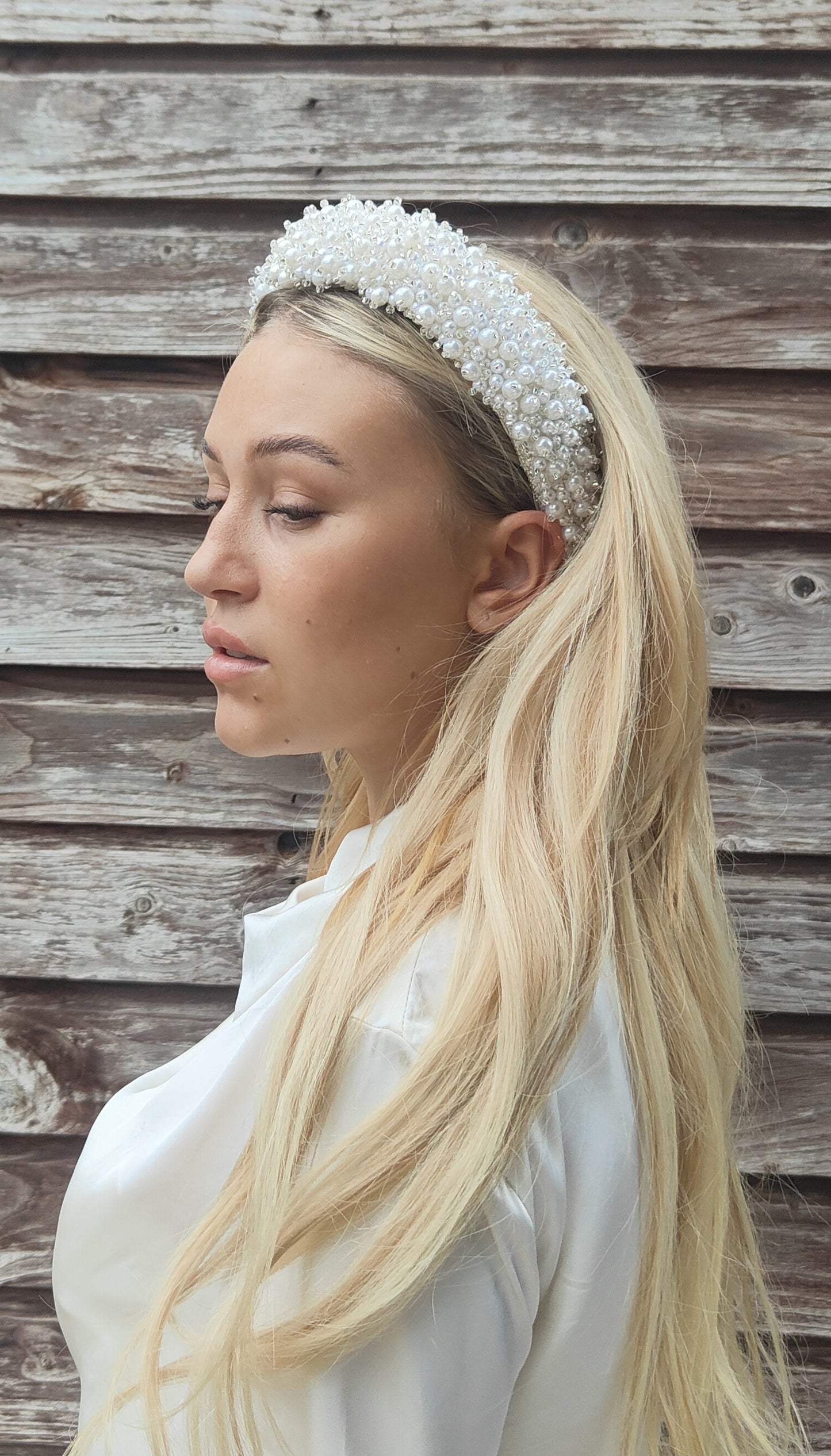 PETITE BELLE - Neat Pearl Bridal Headband