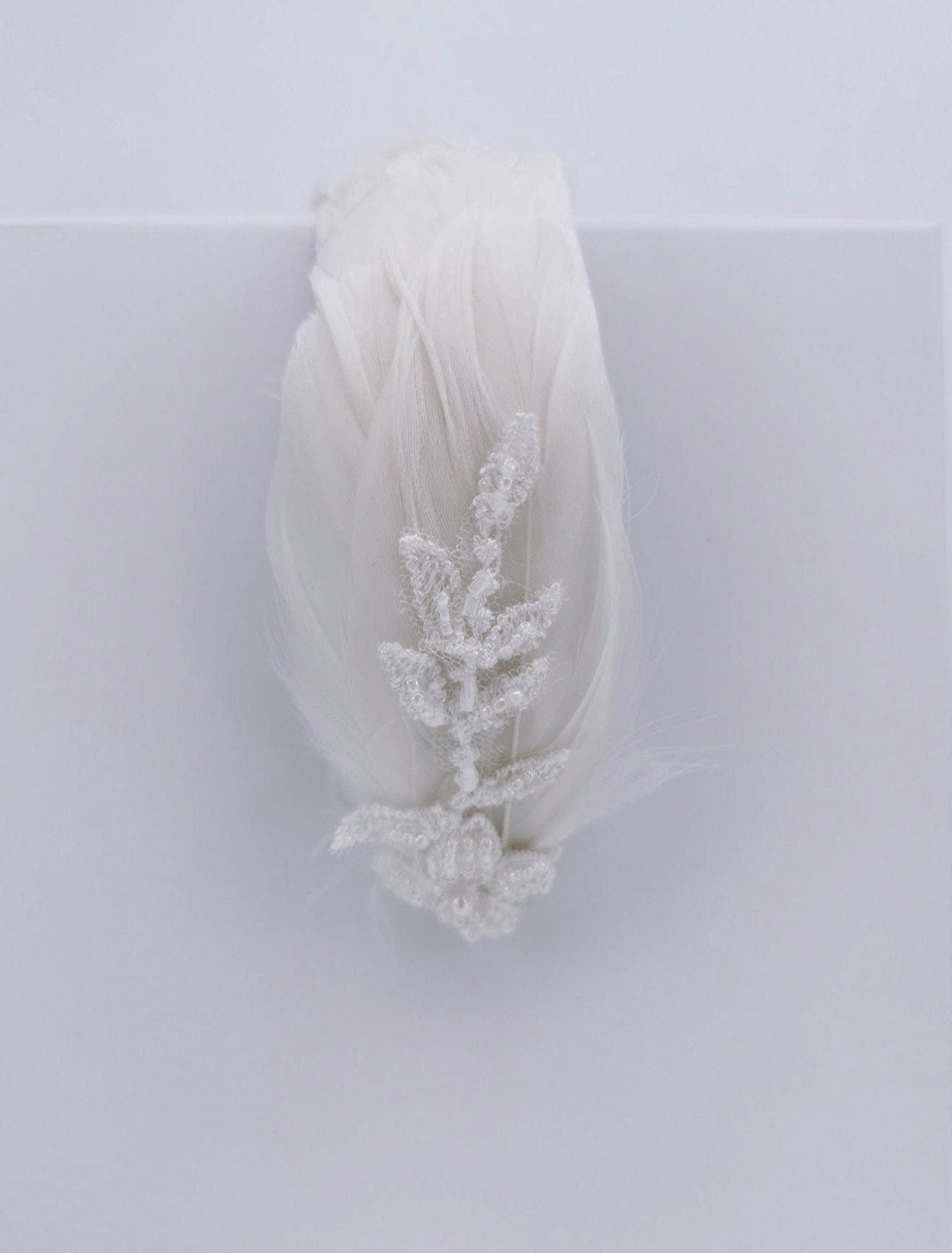 ANASTASIA - Feather Bridal Headband