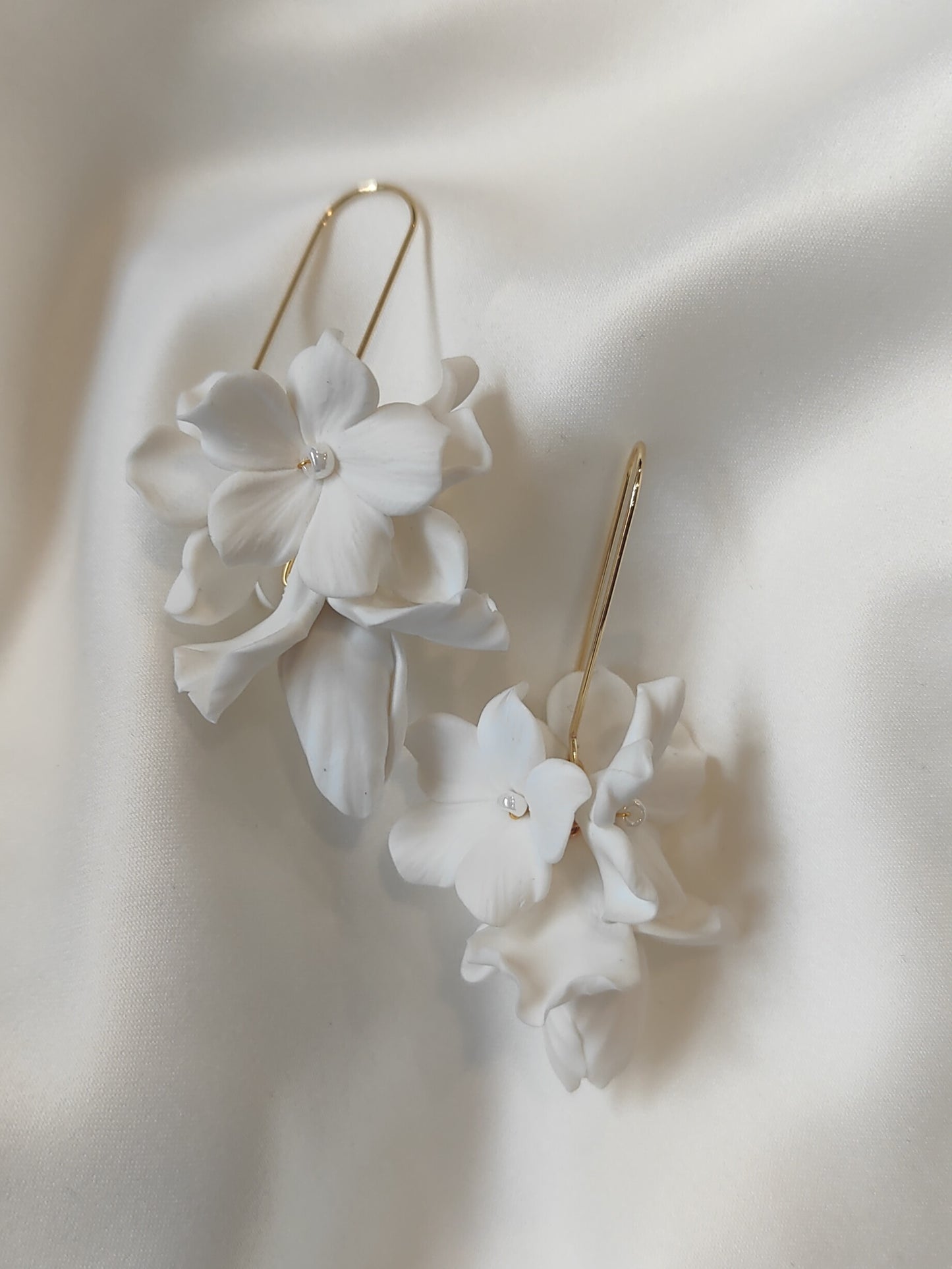 BRIAR-ROSE - Statement Floral Bridal Earrings