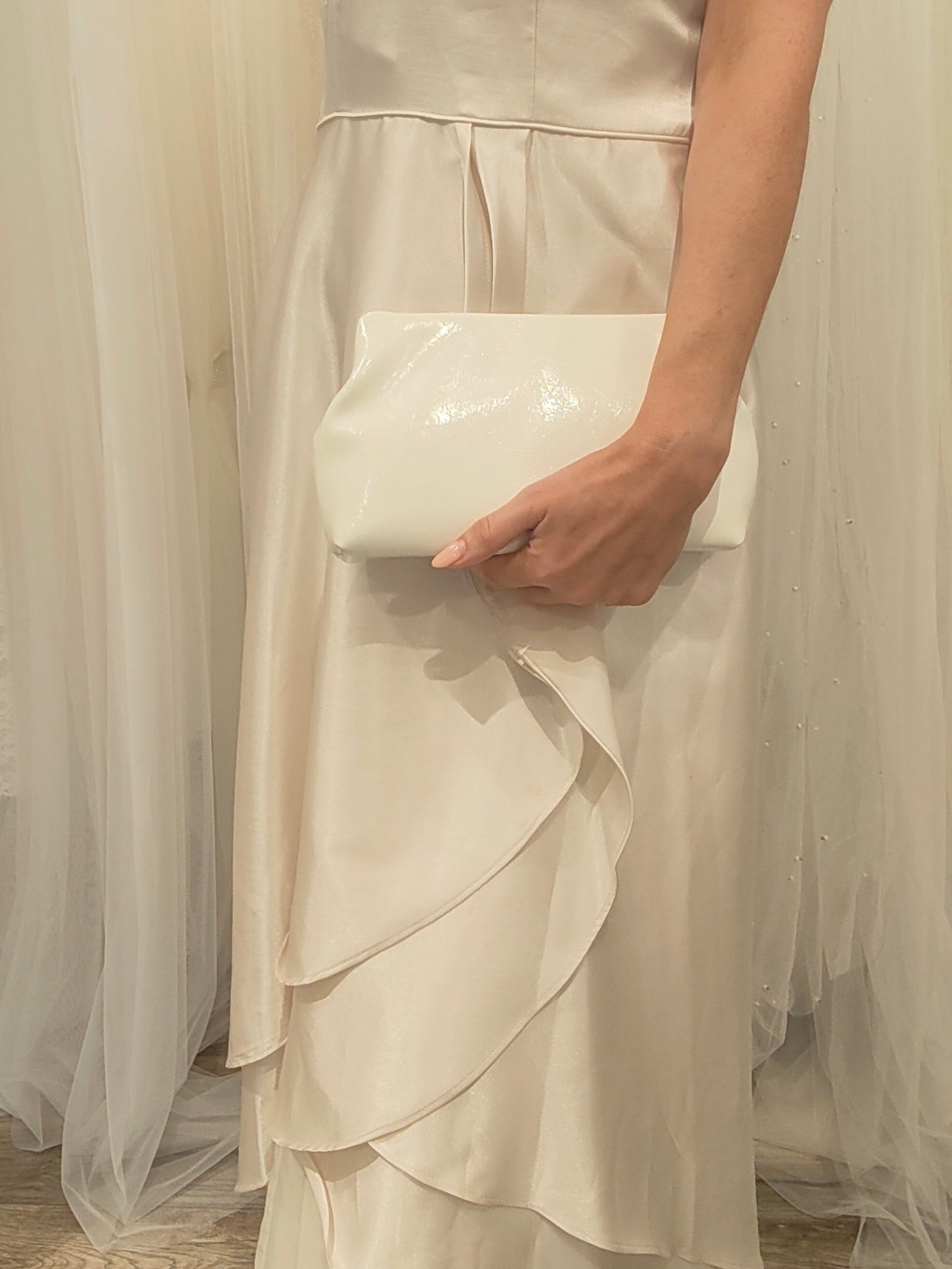 Romy Clutch - Bridal Ivory
