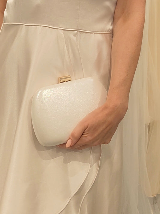 Shauna Clutch - Bridal White