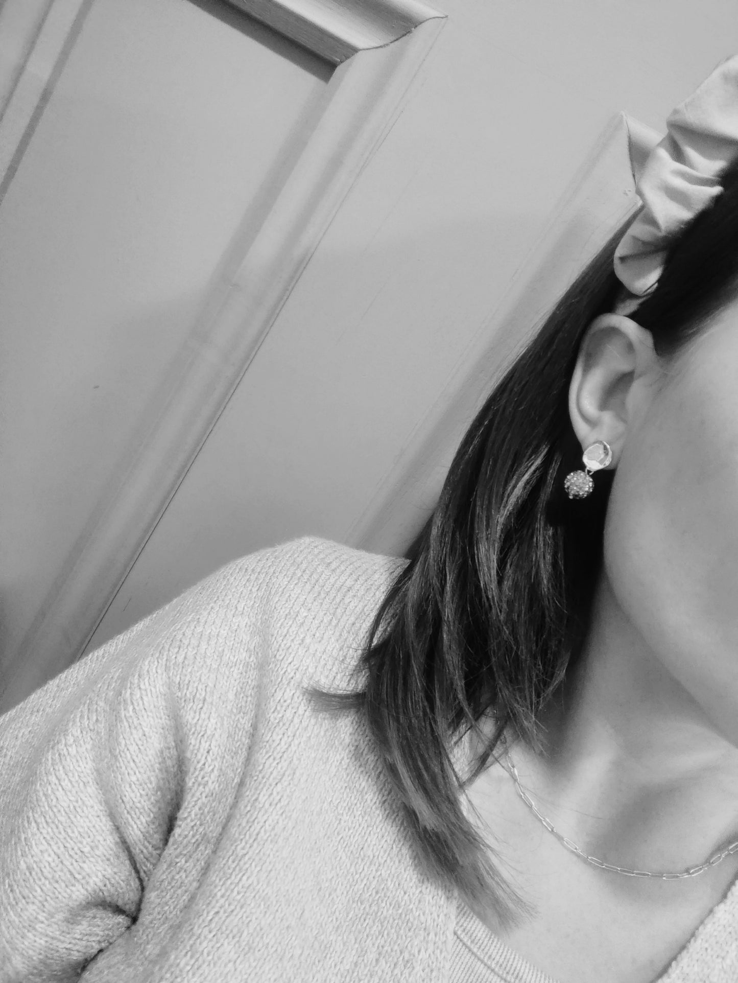 Delores - Glam Crystal Earrings - Ruby