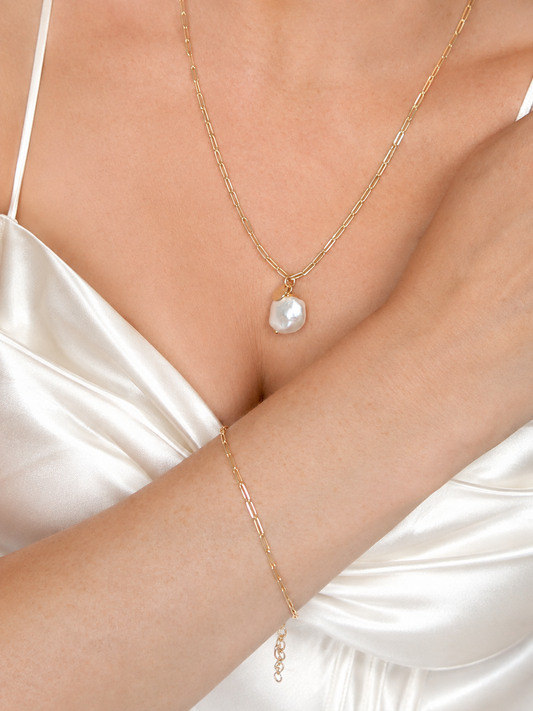 ESME - Contemporary Gold Link Bracelet