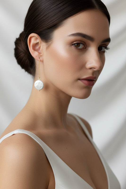 Angela - Freshwater Drop Pearl Earring