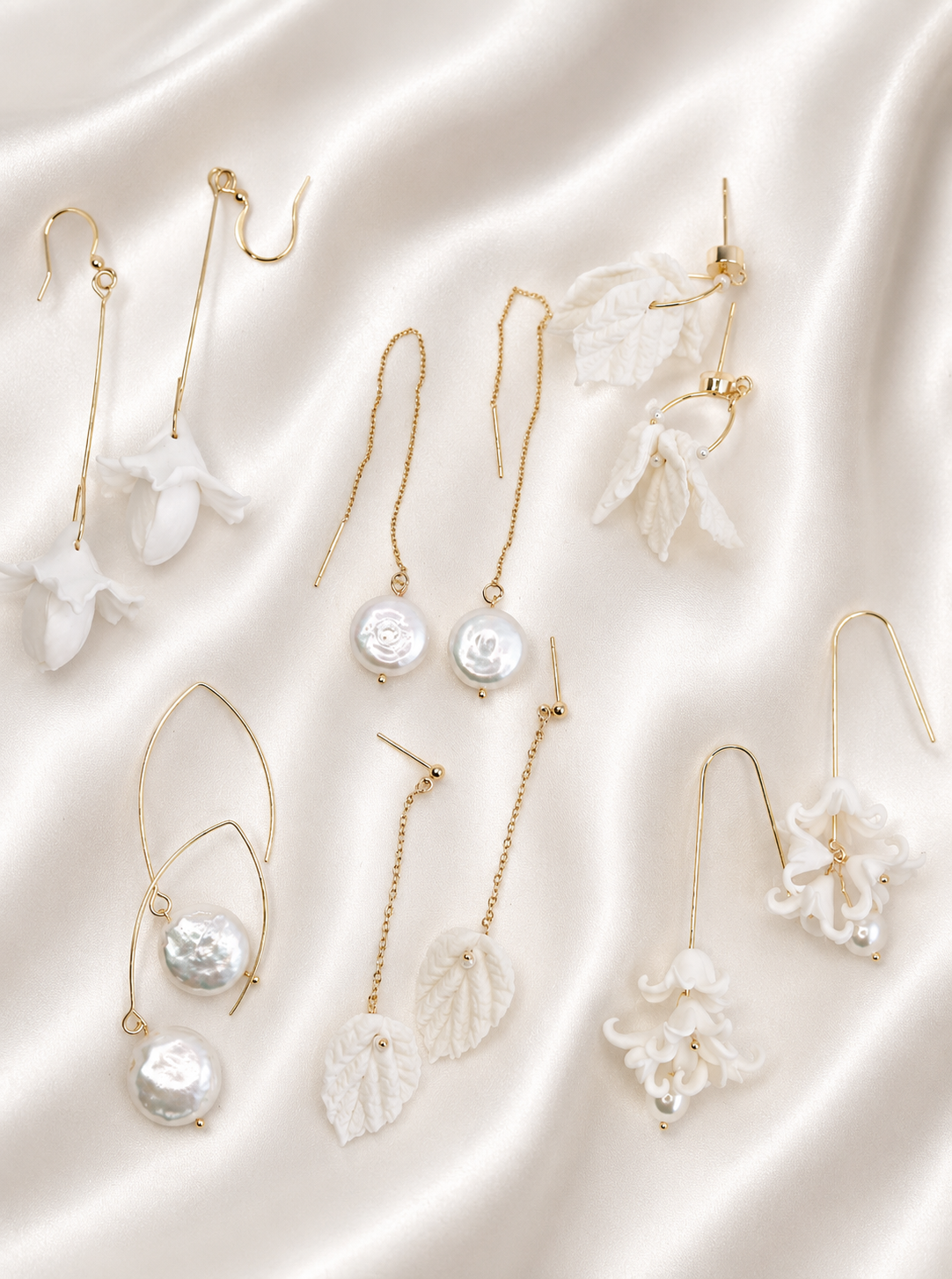 FREYA - Freshwater Pearl Drop Bridal Earrings