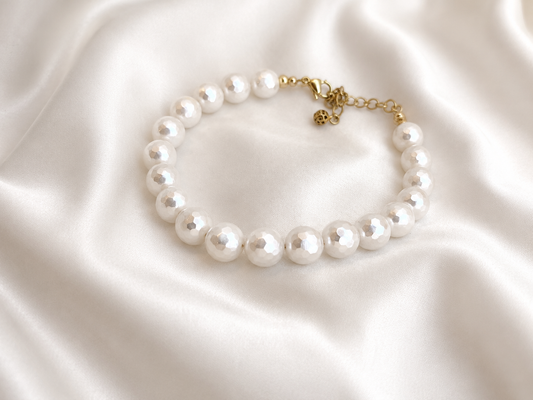 KEIRA - Faceted Ivory Bracelet