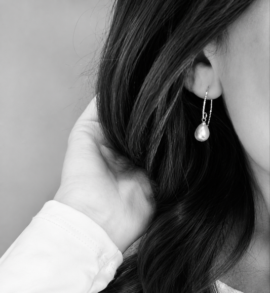 ELLA - Pearl Drop Bridal Earrings
