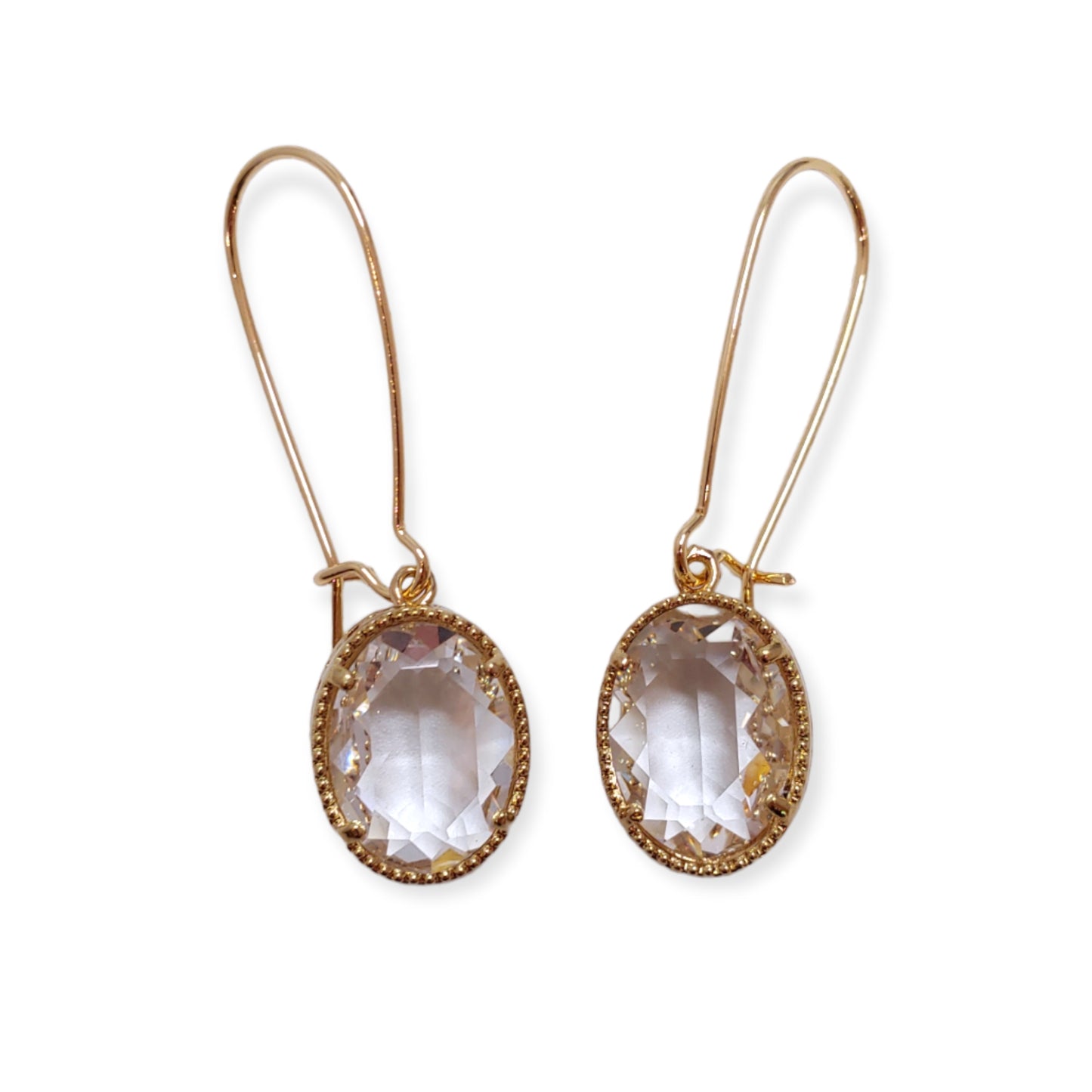 Queen Crystal Earrings - Clear