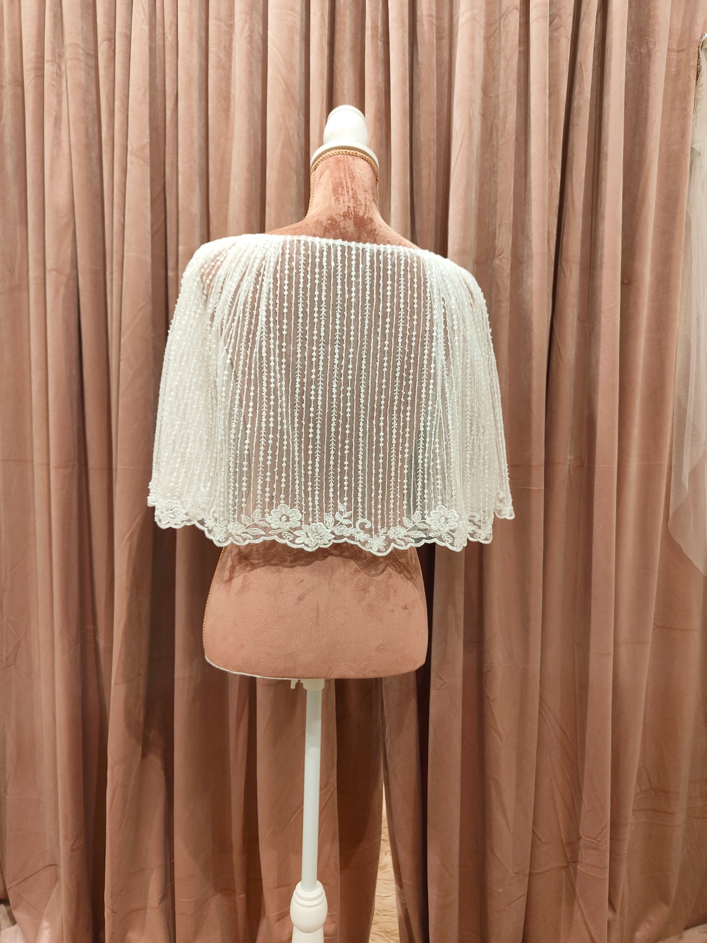 ANNA - Beaded Bridal Capelet