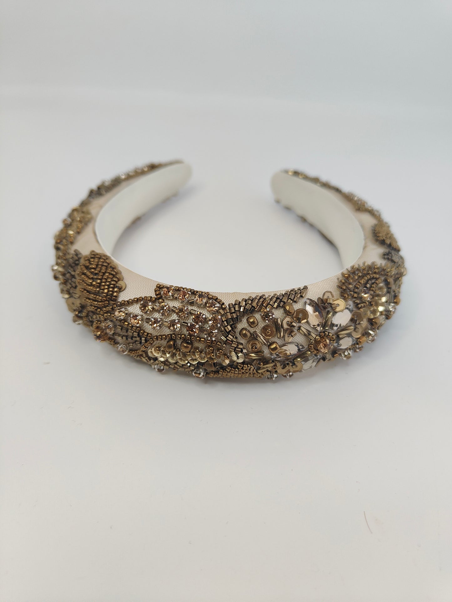 ALEXANDRA - Ceannbhanda Bridal Órga maisithe