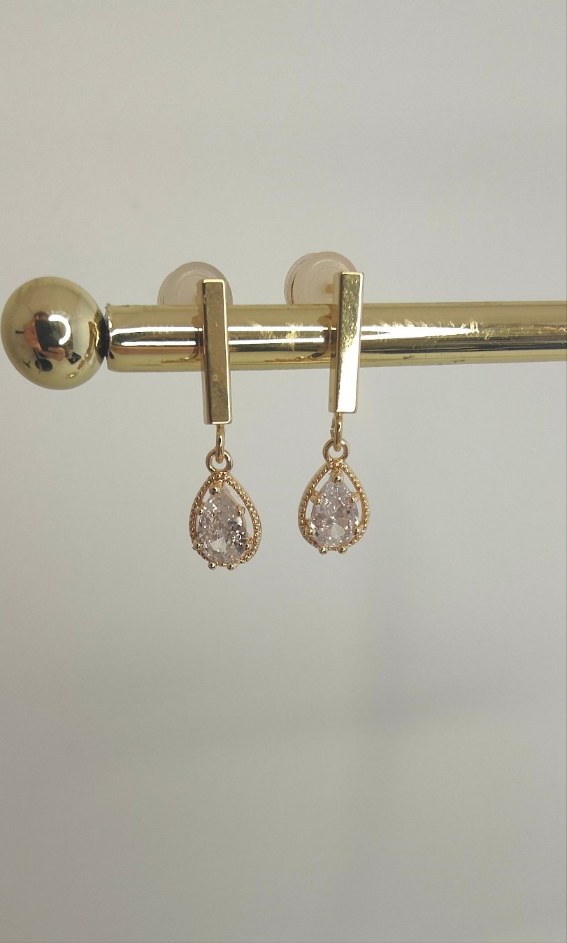RITA - Crystal Drop Bridal Earrings