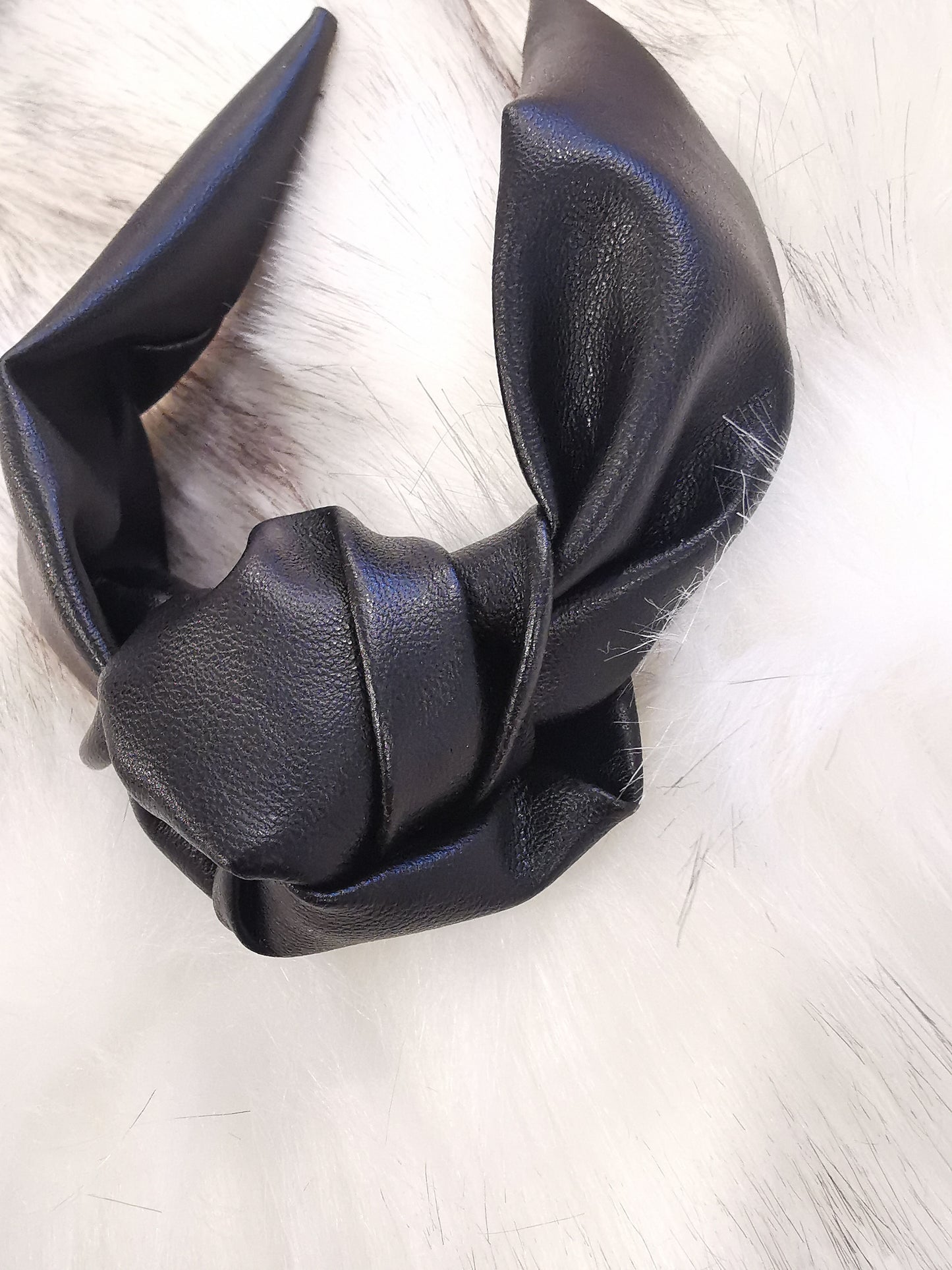 Luxe Leather band - Black - Wide