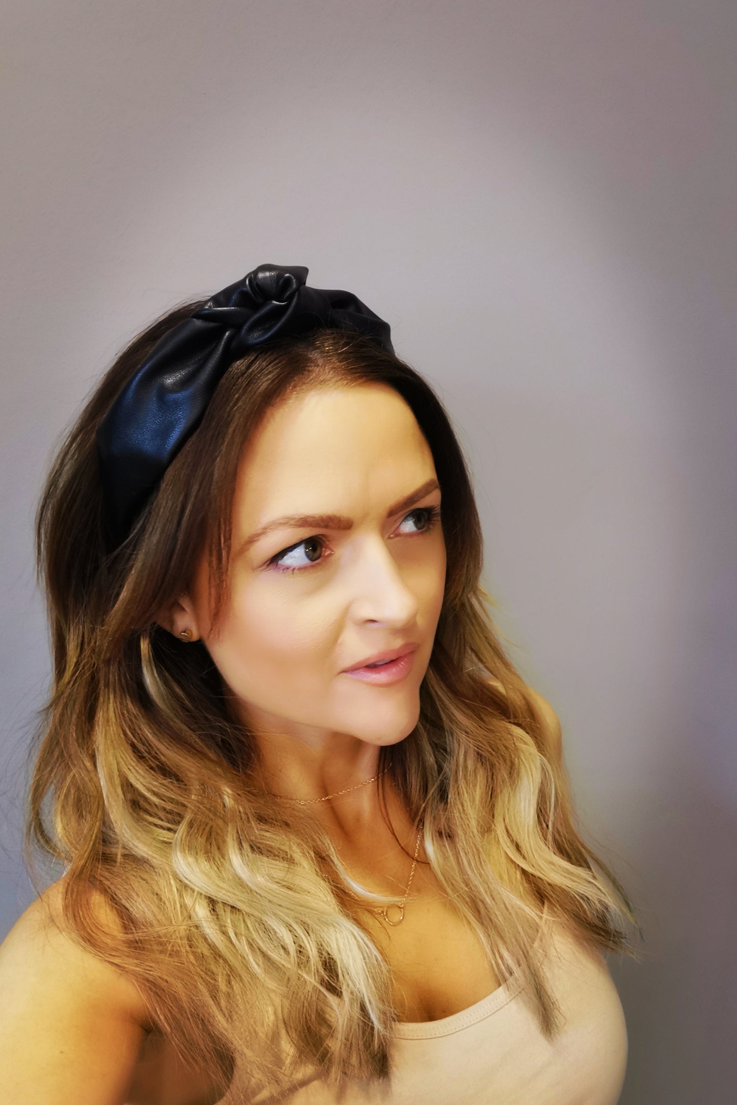 Luxe Leather band - Black - Petite