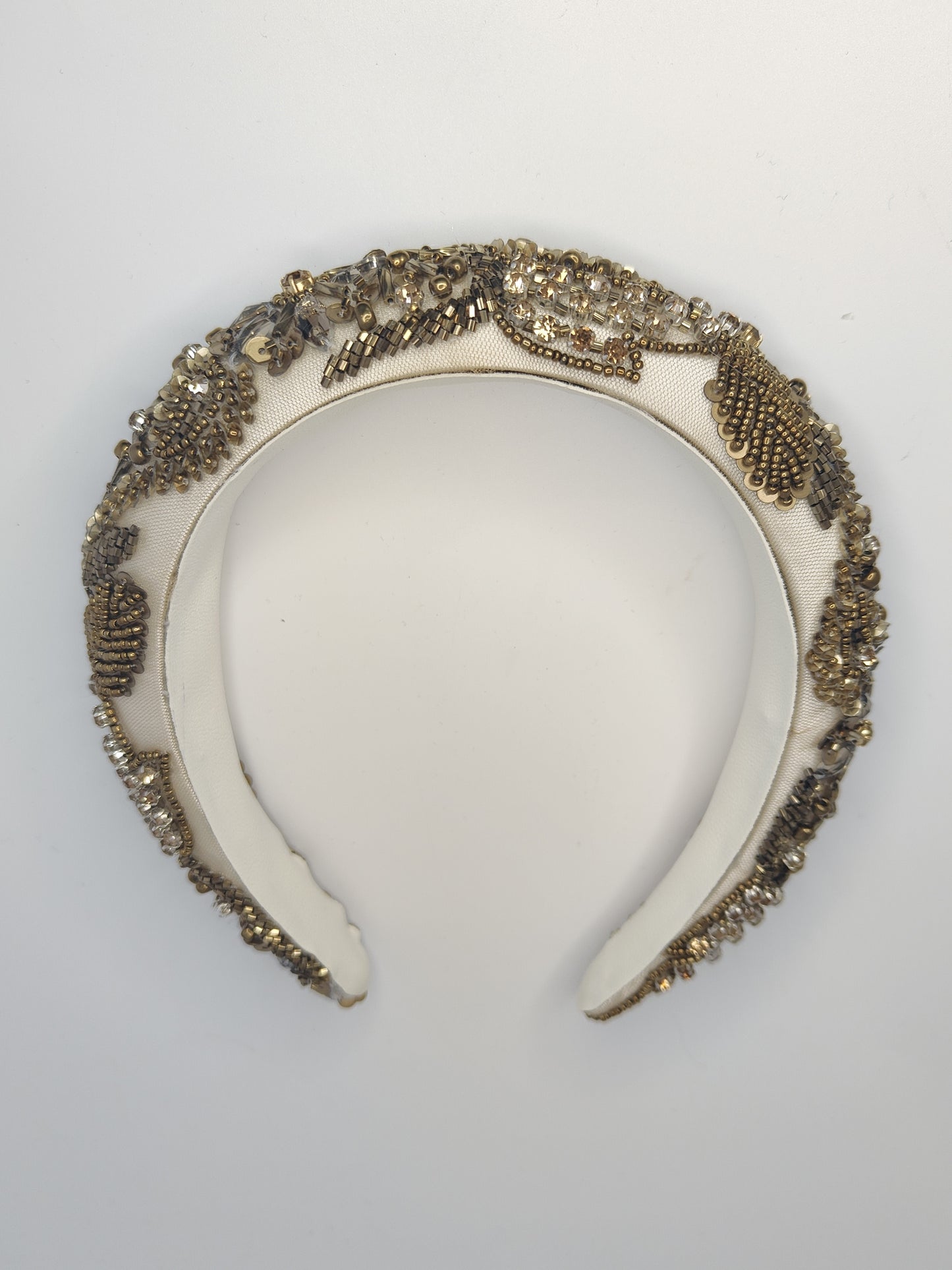 ALEXANDRA - Ceannbhanda Bridal Órga maisithe