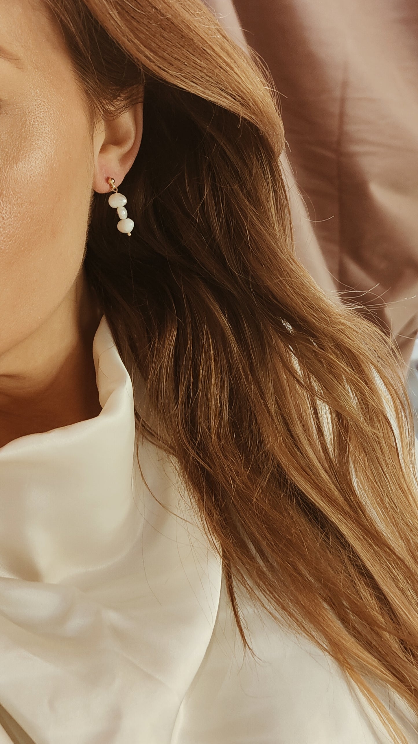MEGHAN - Earring Bridal Pearl Drop