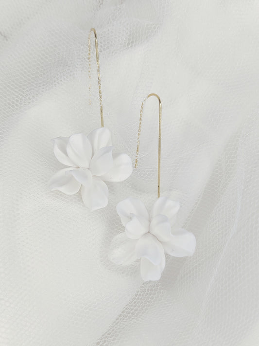ANEMONE - Gold Statement Bridal Earrings