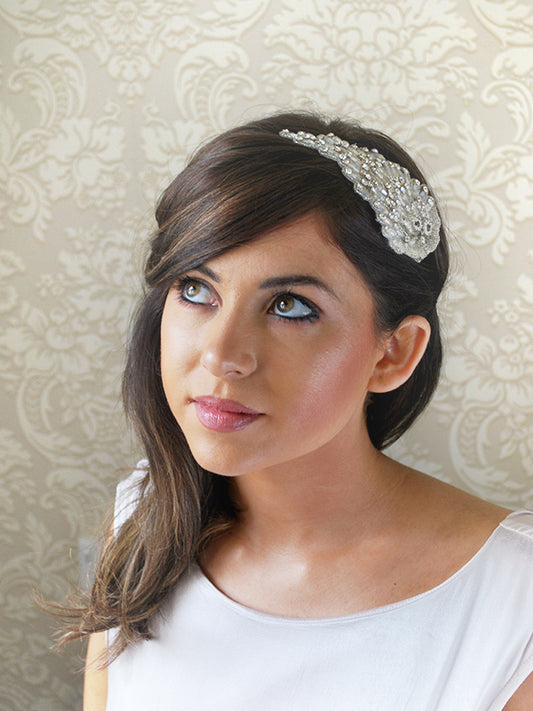MARTHA - Art Deco Style Bridal Headpiece