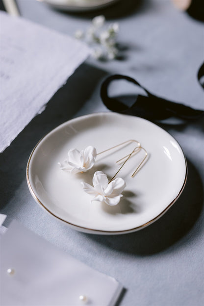 ANEMONE - Gold Statement Bridal Earring