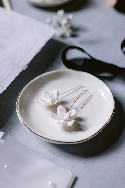 ANEMONE - Gold Statement Bridal Earring
