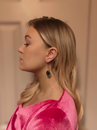 Queen Crystal Earrings - Heather