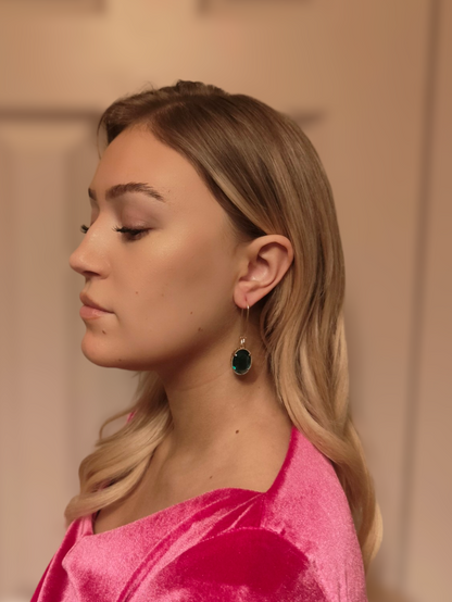 Queen Crystal Earrings - Heather