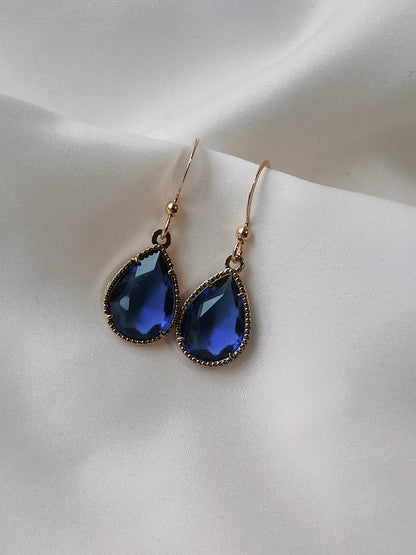 Teardrop Earrings - Royal Blue