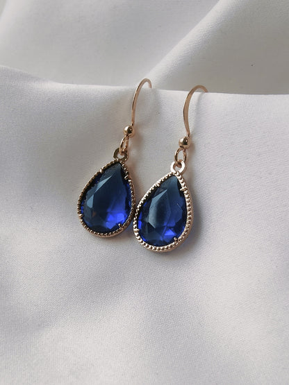 Teardrop Earrings - Royal Blue