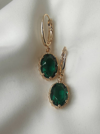 Fáinní Criostail Banphrionsa - Emerald