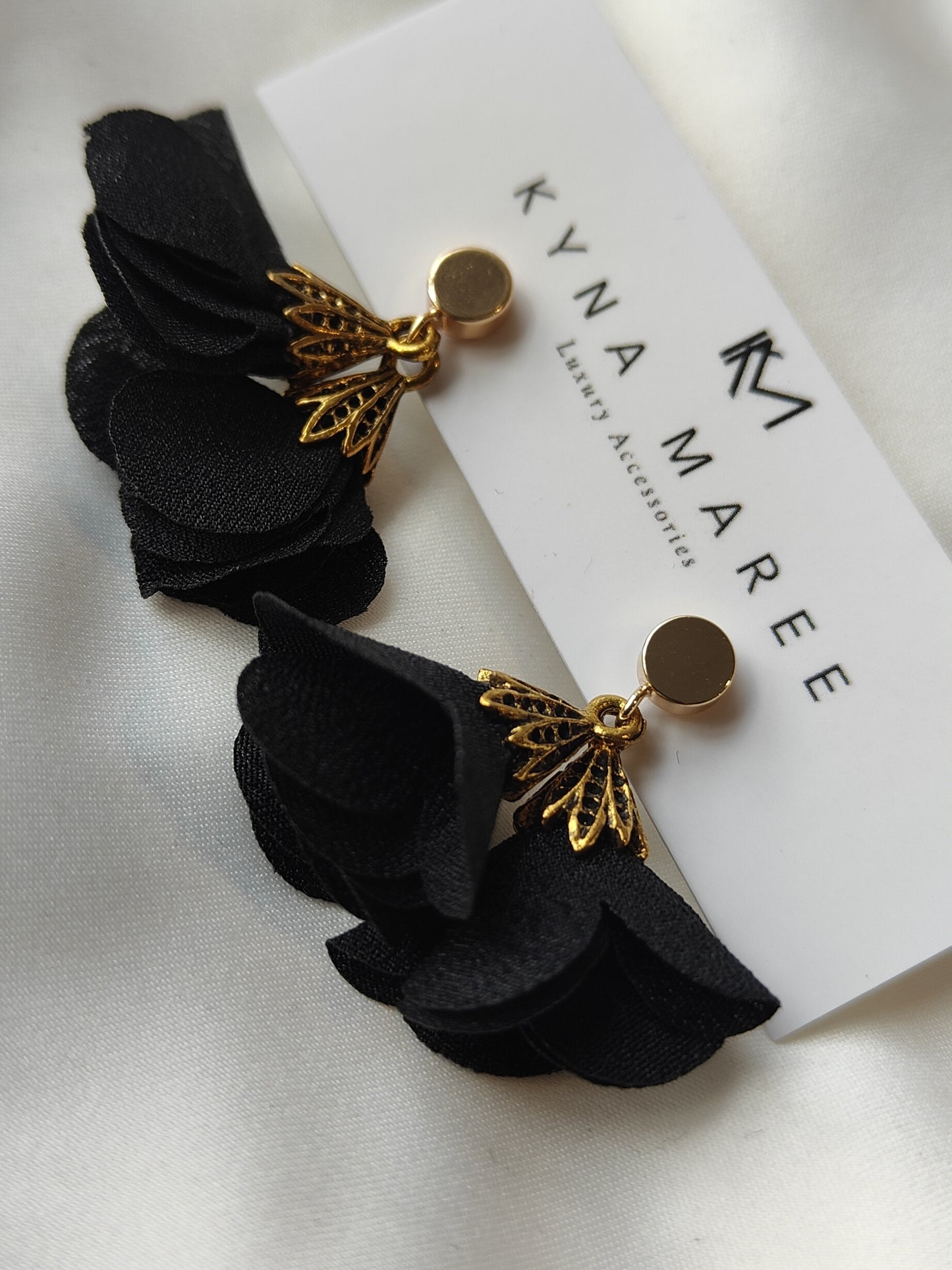 Fleur Earrings - Black