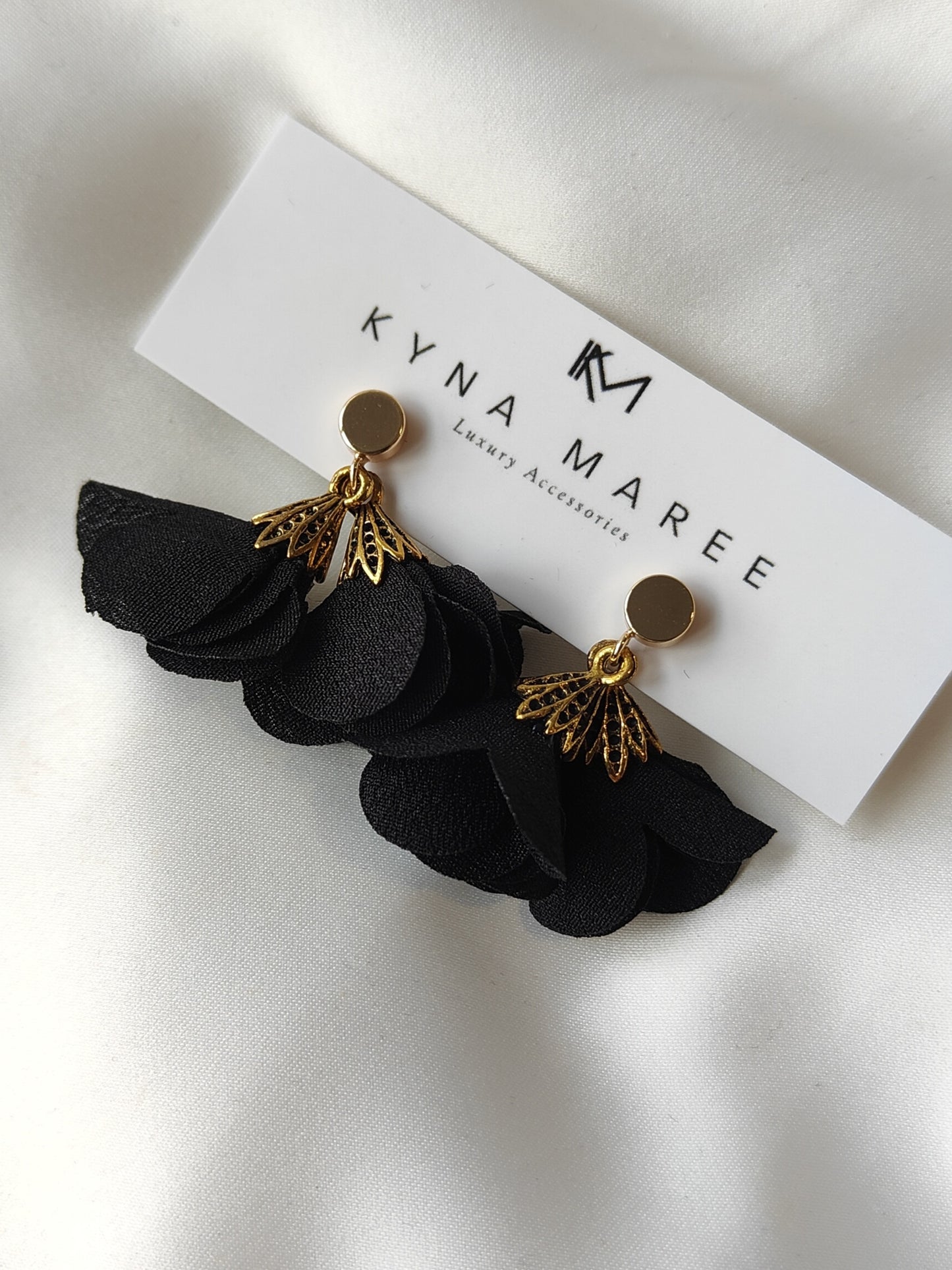 Fleur Earrings - Black