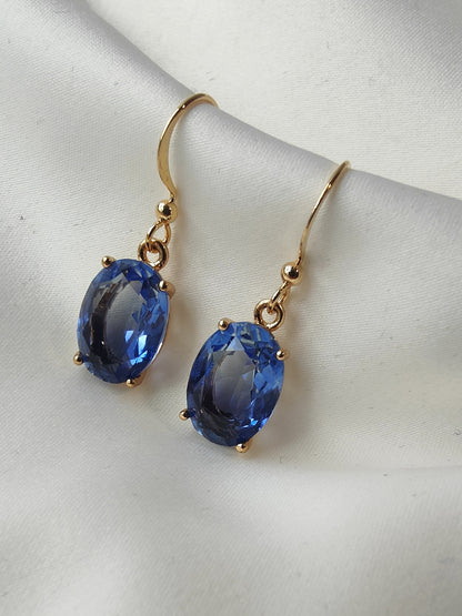 Ombre Earrings - Soft blue