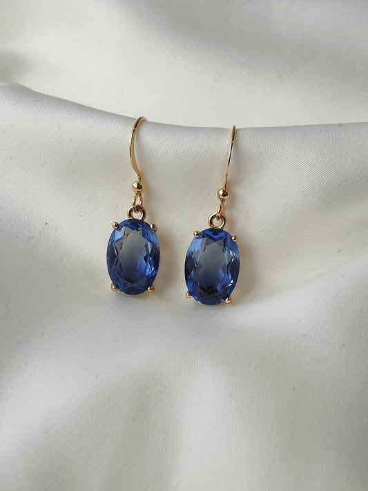 Ombre Earrings - Soft blue