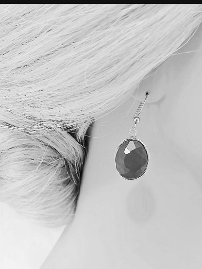 Countess Earrings - Smokey Grey