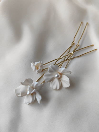 Anemone Pins- Floral Bridal Hair Accessory