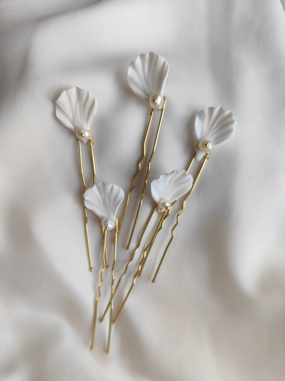 Pin Set Accessory SIENNA Pin Set - Floral Bridal Hair Accessory – KynaMaree