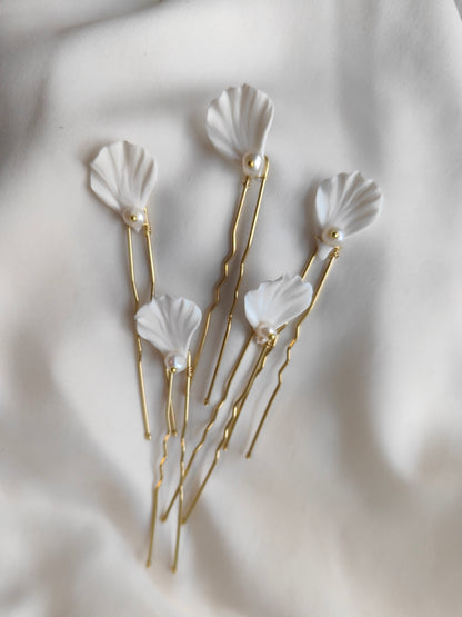 SIENNA Pin Set - Floral Bridal Hair Accessory
