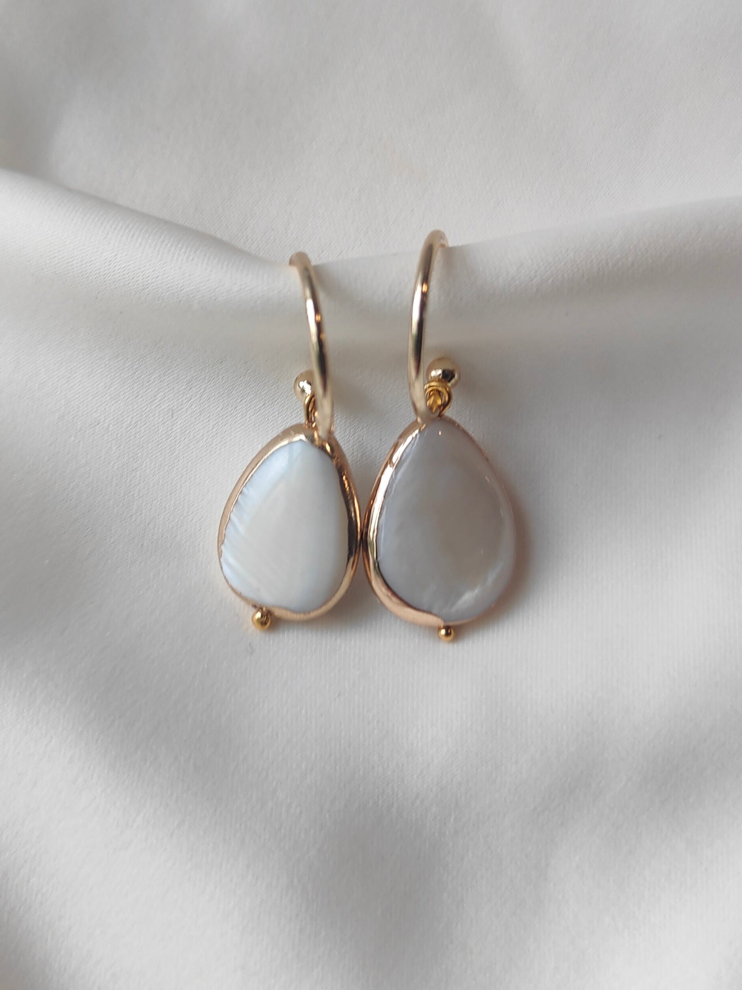 CARMEN - Contemporary Gold Hoop Bridal Earrings