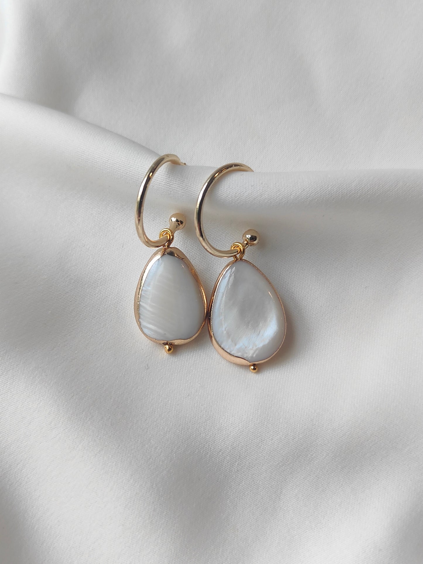 CARMEN - Contemporary Gold Hoop Bridal Earrings
