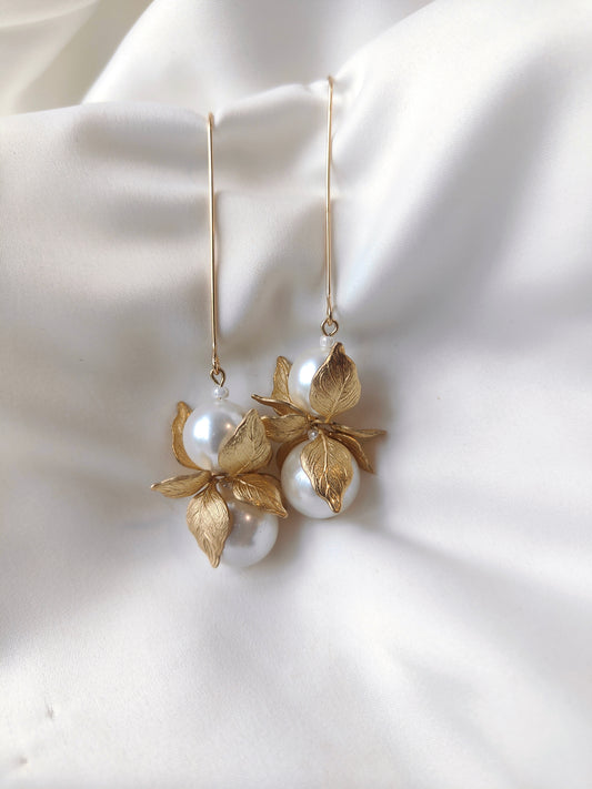FLORENTINE - Gold & Pearl Earrings