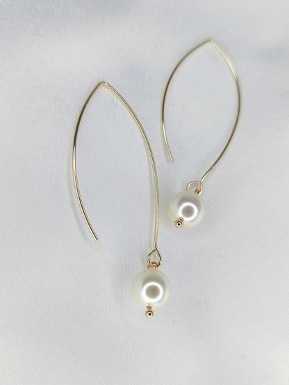 FARRAH - Earring Bridal Pearl Drop