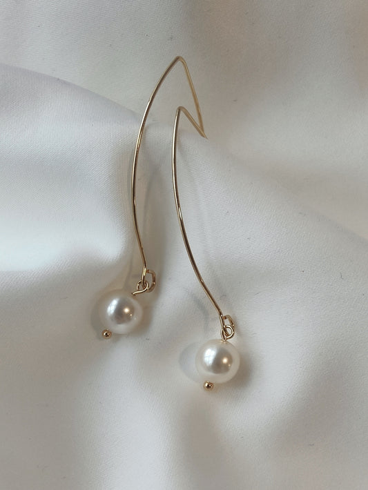 FARRAH - Earring Bridal Pearl Drop